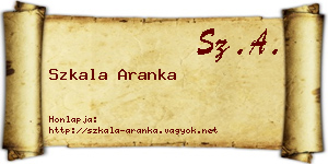 Szkala Aranka névjegykártya