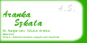 aranka szkala business card
